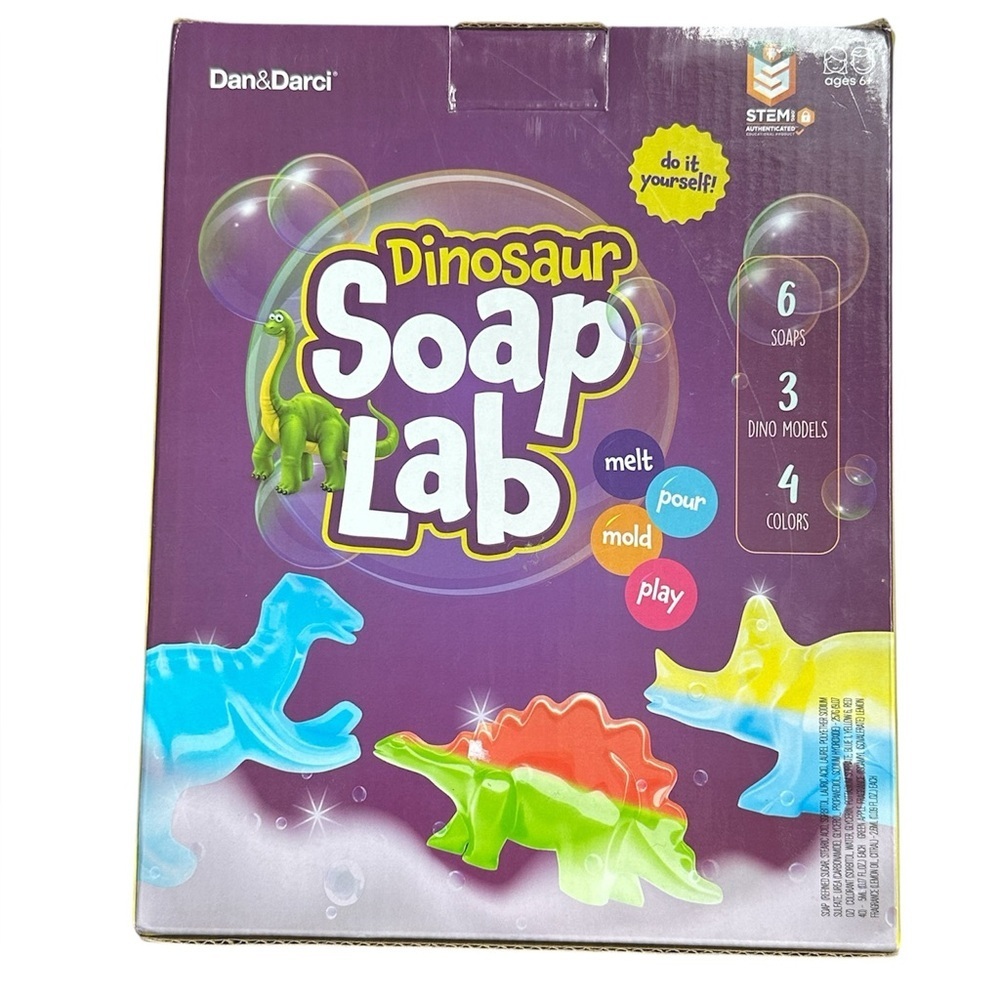 Dan & Darci Dinosaur Soap Lab STEM Science Kit DIY Craft Kids Ages 6+
